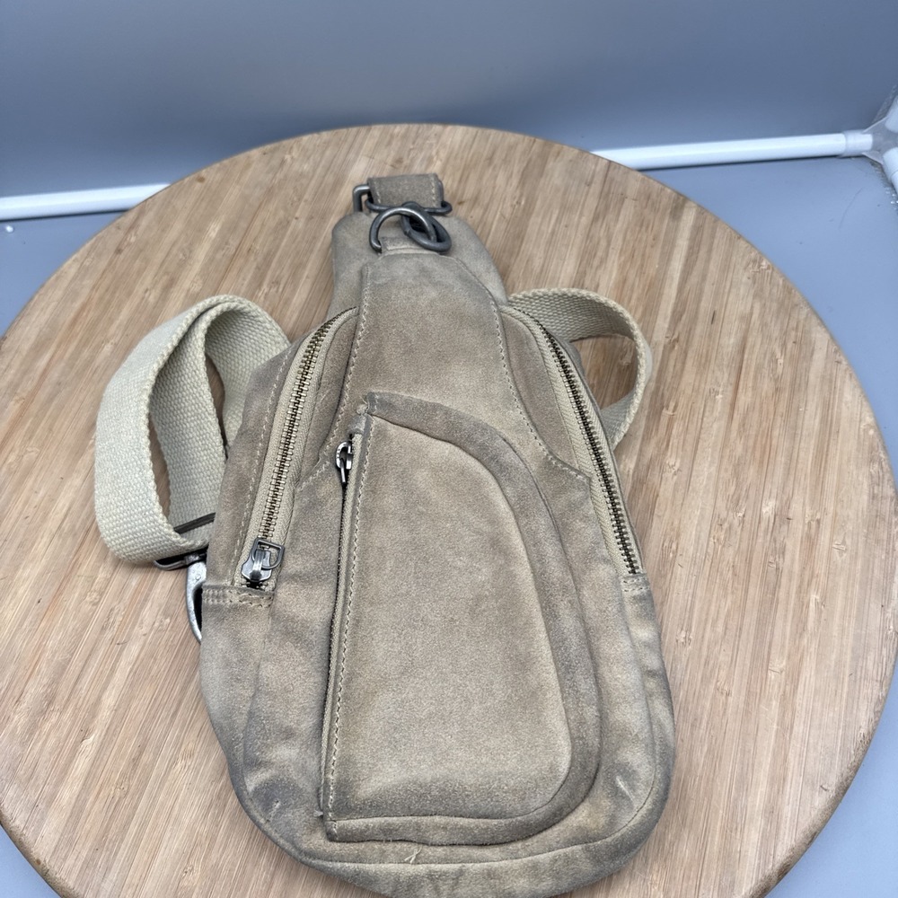 Free People Hudson Suede Leather Sling Bag Winter